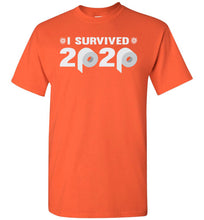 Load image into Gallery viewer, I Survived 2020 T-Shirt orange