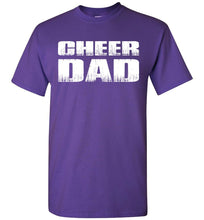 Load image into Gallery viewer, Cheer Dad T Shirt purple