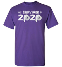 Load image into Gallery viewer, I Survived 2020 T-Shirt purple