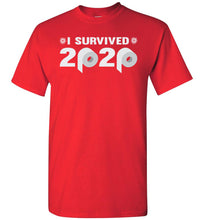Load image into Gallery viewer, I Survived 2020 T-Shirt red