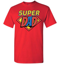 Load image into Gallery viewer, Super Dad T Shirt red