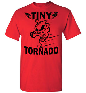 Tiny Tornado Funny Kids Shirts youth  red