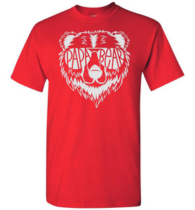 Papa Bear T Shirt red