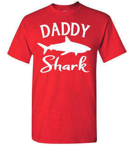 Daddy Shark Shirt red