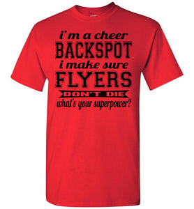 I'm A Backspot Funny Cheer Backspot Shirts youth red