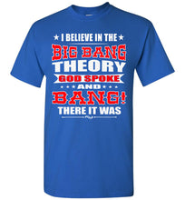 Load image into Gallery viewer, Big Bang Theory Funny Christian Shirts, Creation T Shirt royal