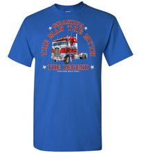 Load image into Gallery viewer, Grandpa The Man The Myth The Legend Trucker Shirt royal