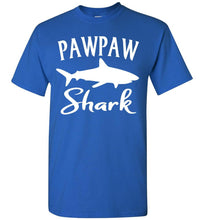 Load image into Gallery viewer, Pawpaw Shark Shirt royal