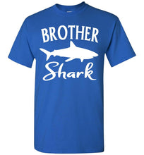 Load image into Gallery viewer, Brother Shark Shirt unisex royal