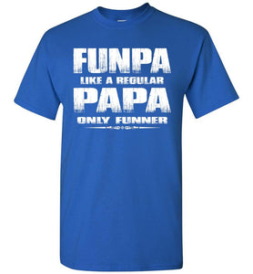 Funpa Funny Papa Shirts royal