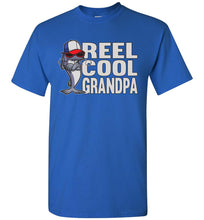 Load image into Gallery viewer, Reel Cool Grandpa Fishing Shirt royal
