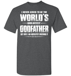 World's Greatest Godfather Shirt dark heather 
