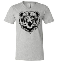 Load image into Gallery viewer, Mama Bear Shirt, Graphic mama bear shirts,  v-neck athletic heather