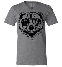 Load image into Gallery viewer, Sister Bear Shirt v-neck deep heather