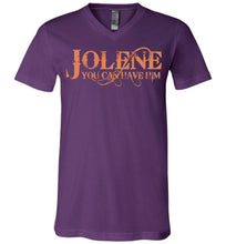 Load image into Gallery viewer, Jolene You Can Have Him Country T Shirts v-neck purple