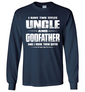 Uncle Godfather Uncle Long Sleeve T Shirts navy
