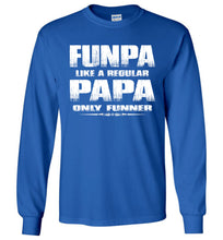 Load image into Gallery viewer, Funpa Funny Papa Shirts Long Sleeve royal