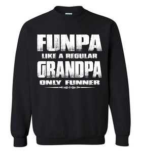 Funpa Funny Grandpa Sweatshirt black