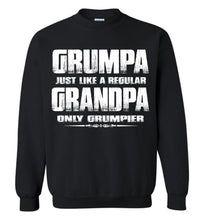 Load image into Gallery viewer, Grumpa Funny Grandpa Sweatshirt | Grandpa Gag Gifts black