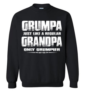 Grumpa Funny Grandpa Sweatshirt | Grandpa Gag Gifts black