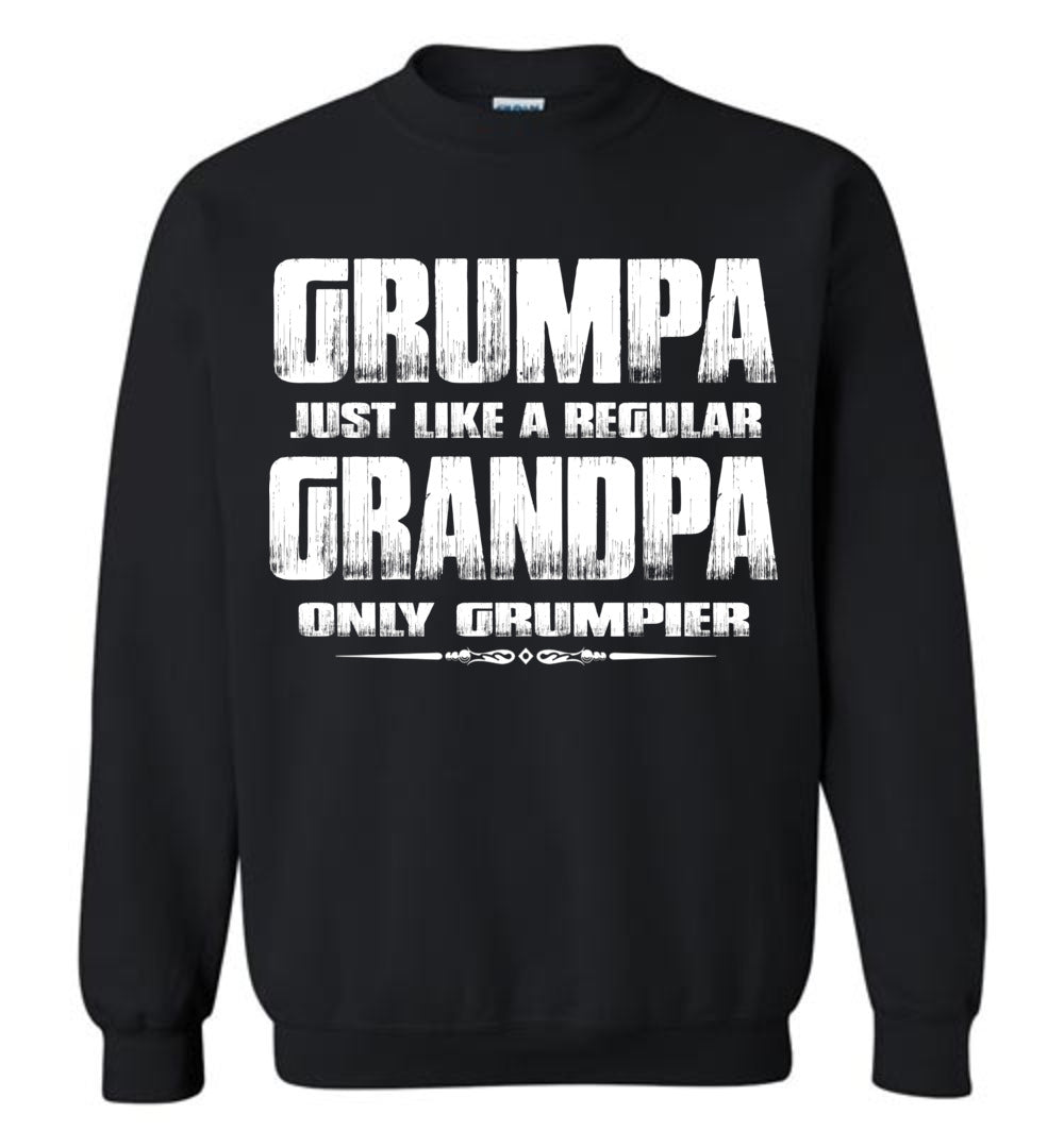 Grumpa Funny Grandpa Sweatshirt | Grandpa Gag Gifts black