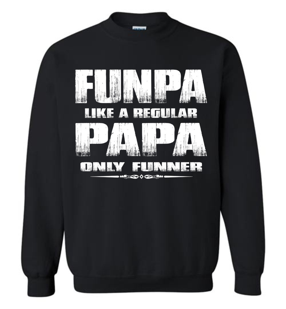 Funpa Funny Papa Sweatshirt black