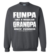 Load image into Gallery viewer, Funpa Funny Grandpa Sweatshirt charcoal