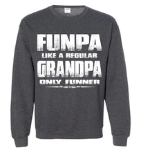 Load image into Gallery viewer, Funpa Funny Grandpa Sweatshirt dark heather