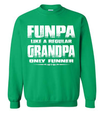 Load image into Gallery viewer, Funpa Funny Grandpa Sweatshirt green