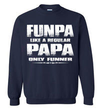 Load image into Gallery viewer, Funpa Funny Papa Sweatshirt navy