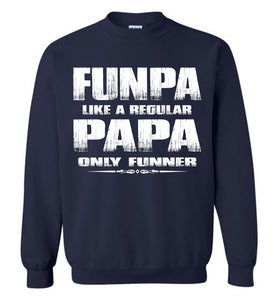Funpa Funny Papa Sweatshirt navy