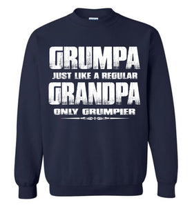 Grumpa Funny Grandpa Sweatshirt | Grandpa Gag Gifts navy