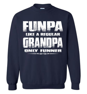 Funpa Funny Grandpa Sweatshirt navy