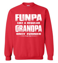 Load image into Gallery viewer, Funpa Funny Grandpa Sweatshirt red