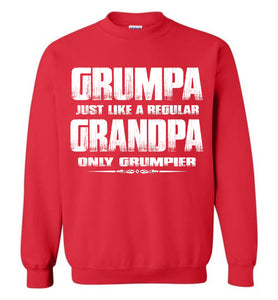 Grumpa Funny Grandpa Sweatshirt | Grandpa Gag Gifts red