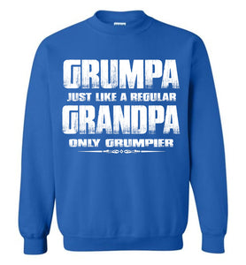 Grumpa Funny Grandpa Sweatshirt | Grandpa Gag Gifts royal