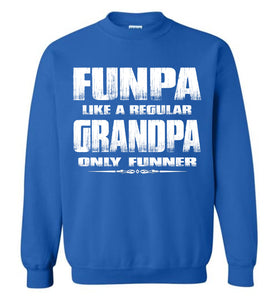 Funpa Funny Grandpa Sweatshirt royal