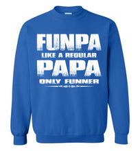 Load image into Gallery viewer, Funpa Funny Papa Sweatshirt royal