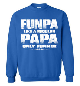 Funpa Funny Papa Sweatshirt royal