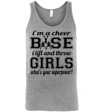 Load image into Gallery viewer, I&#39;m A Cheer Base Funny Cheer Base Tank Top unisex athletic heather