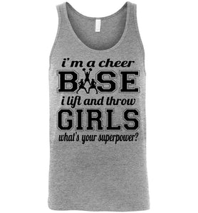 I'm A Cheer Base Funny Cheer Base Tank Top unisex athletic heather