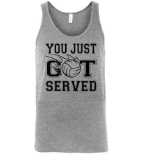 Load image into Gallery viewer, You Just Got Served Volleyball Tank Top unisex sports gray