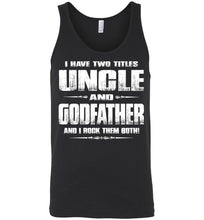 Load image into Gallery viewer, Uncle Godfather Uncle Tank Top black