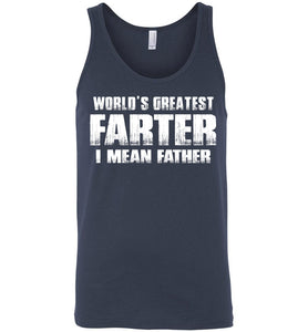 World's Greatest Farter I Mean Father Tank Top navy