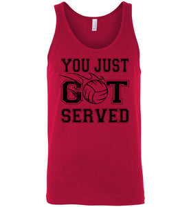 You Just Got Served Volleyball Tank Top unisex red