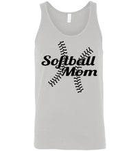 Load image into Gallery viewer, Softball Mom Tank Tops gray