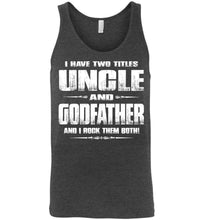 Load image into Gallery viewer, Uncle Godfather Uncle Tank Top heather grey