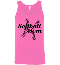 Load image into Gallery viewer, Softball Mom Tank Tops hot pink