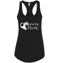 Load image into Gallery viewer, Soccer Mom Tank Top racerback black