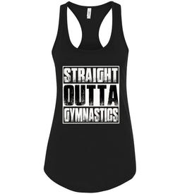 Straight Outta Gymnastics Tank Tops racerback
